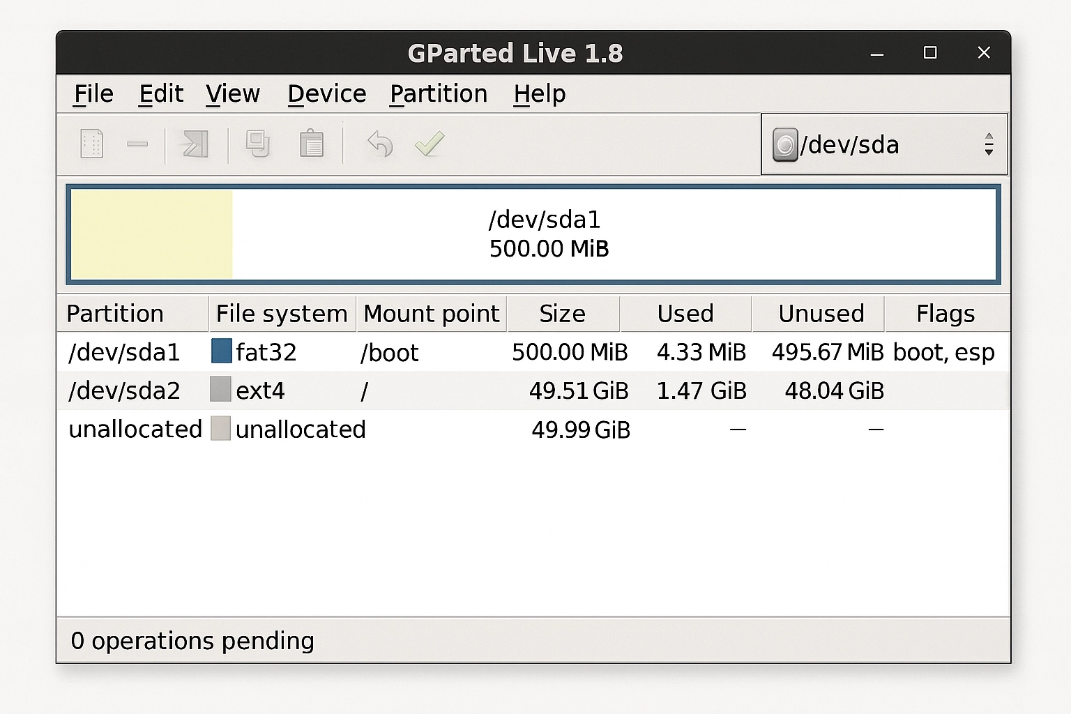 Rilascio di GParted Live 1.8: Aggiornamenti e miglioramenti