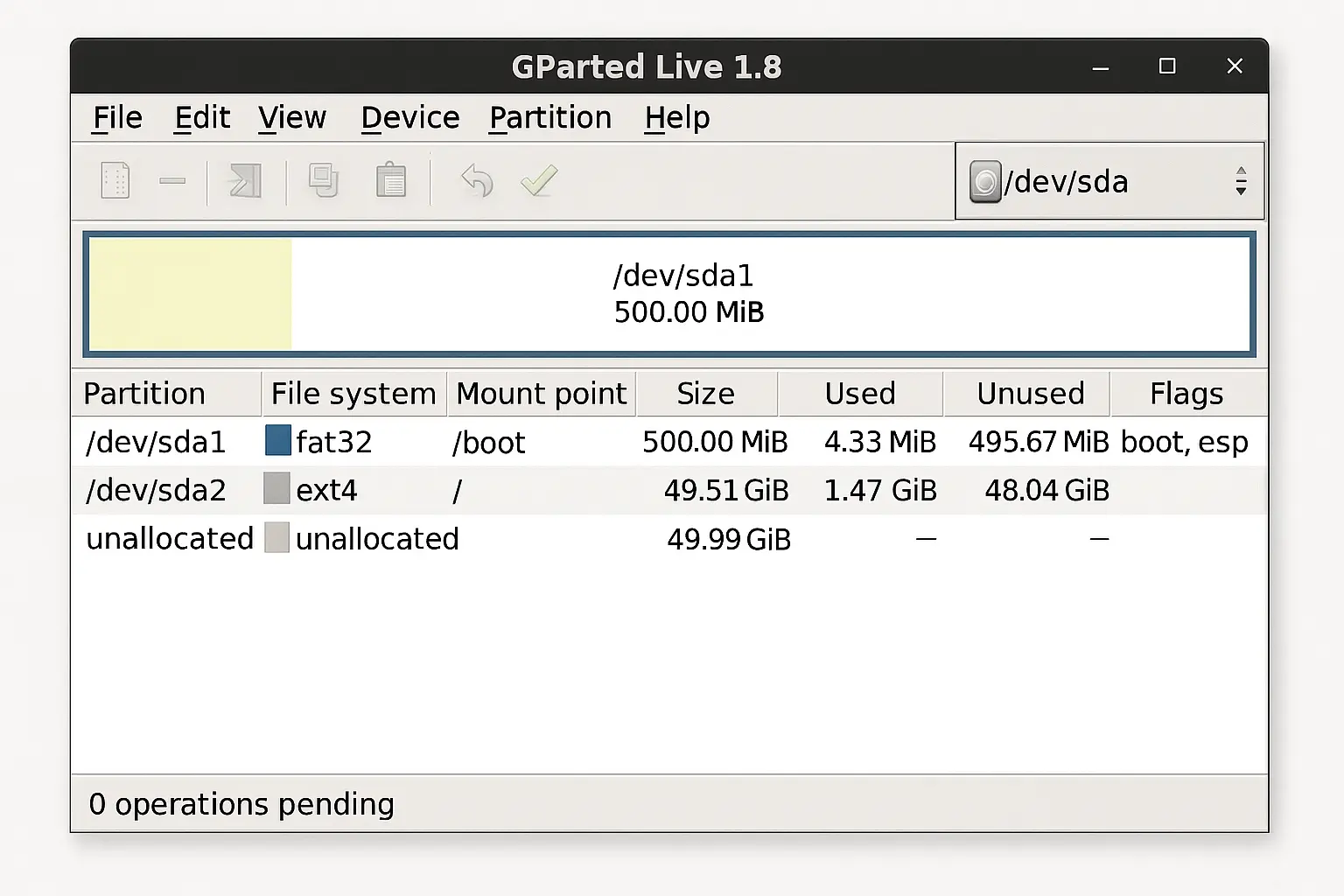 Rilascio di GParted Live 1.8: Aggiornamenti e miglioramenti