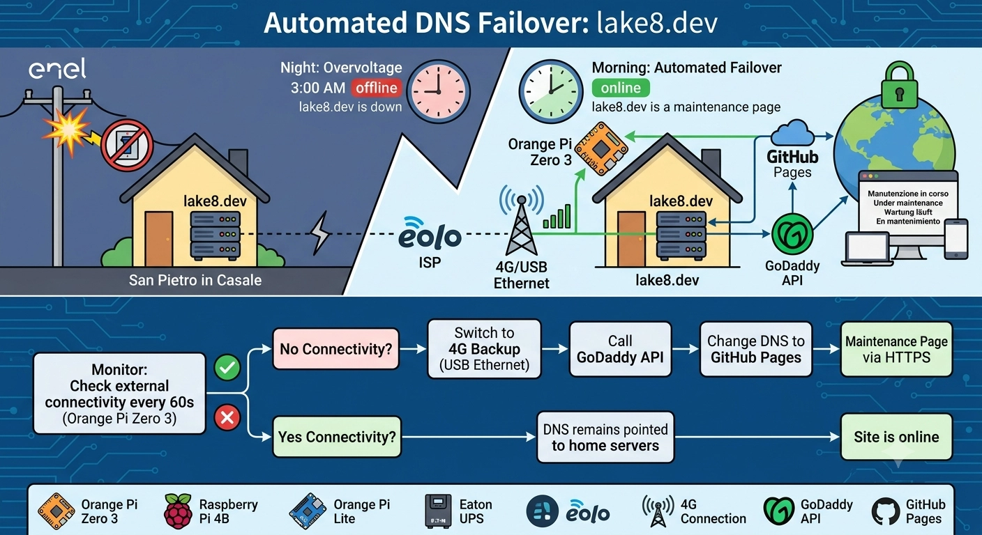 4 ore di down, un sistema failover e la trasparenza radicale