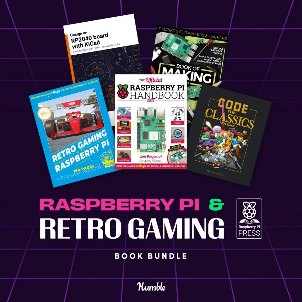 Pacchetto di E-book di Raspberry Pi su Humble Bundle
