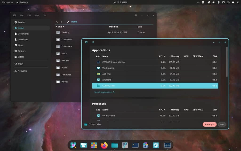 System76 rilascia COSMIC Desktop 1.4 con aggiornamenti significativi
