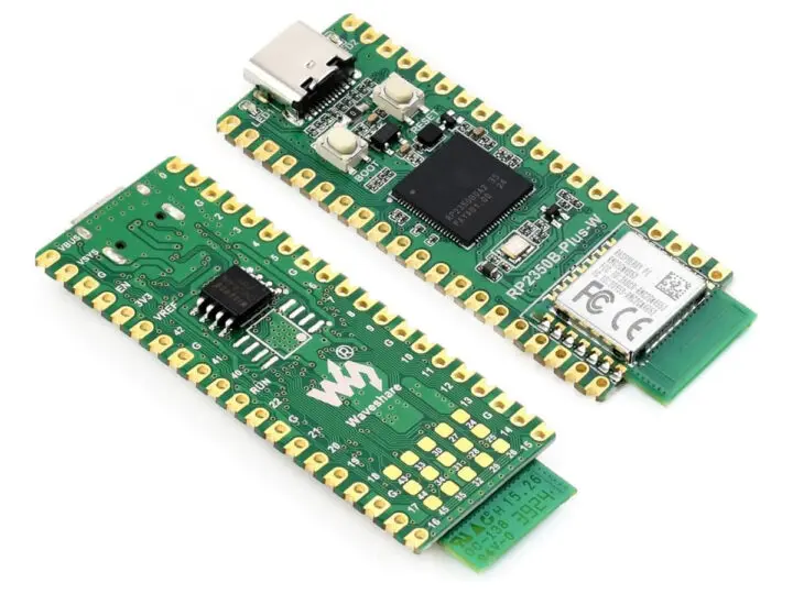 Waveshare RP2350B-Plus-W: una scheda di sviluppo avanzata in formato Raspberry Pi Pico 2 W