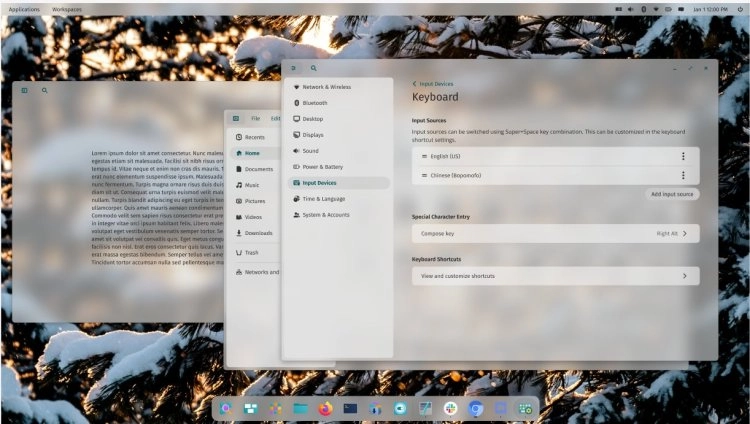 COSMIC Desktop: Nuovo Effetto Vetrato in Arrivo