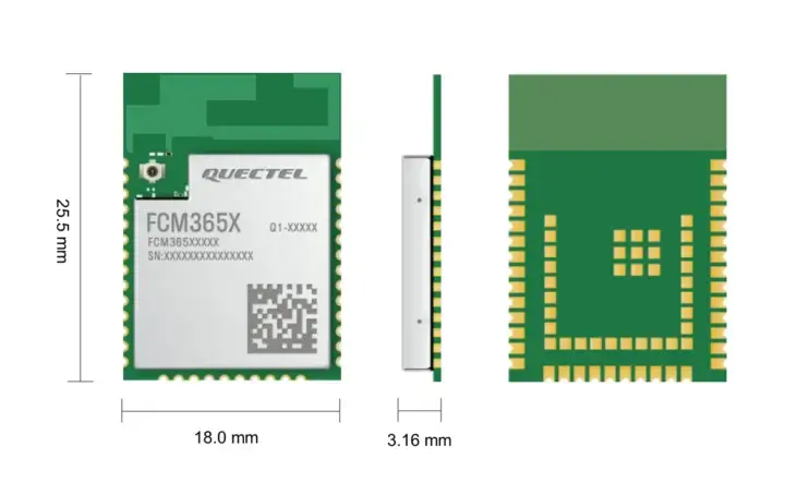 Modulo IoT Quectel FCM365X con Wi-Fi 6 e BLE 5.4
