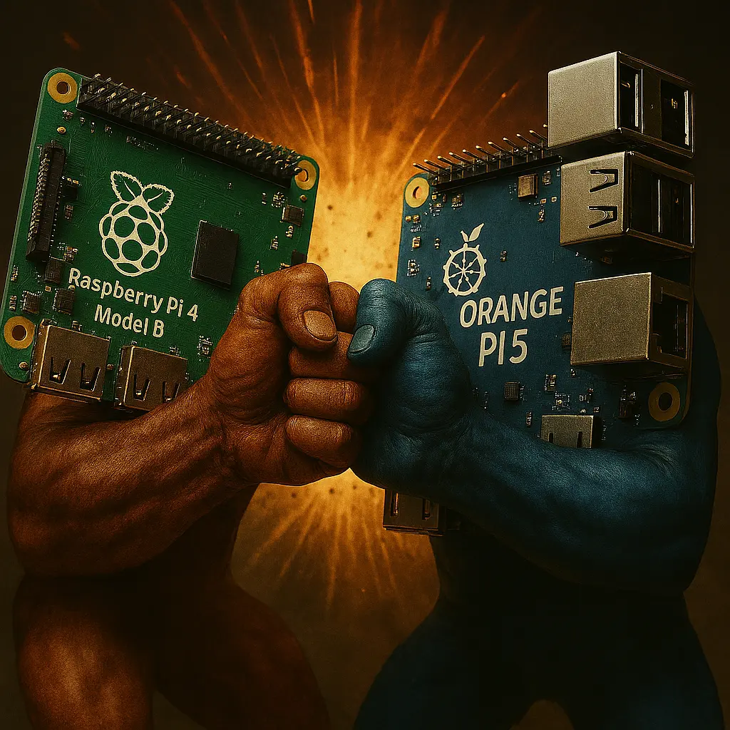 Orange Pi 5 vs Raspberry Pi 4 — La sfida reale tra SBC